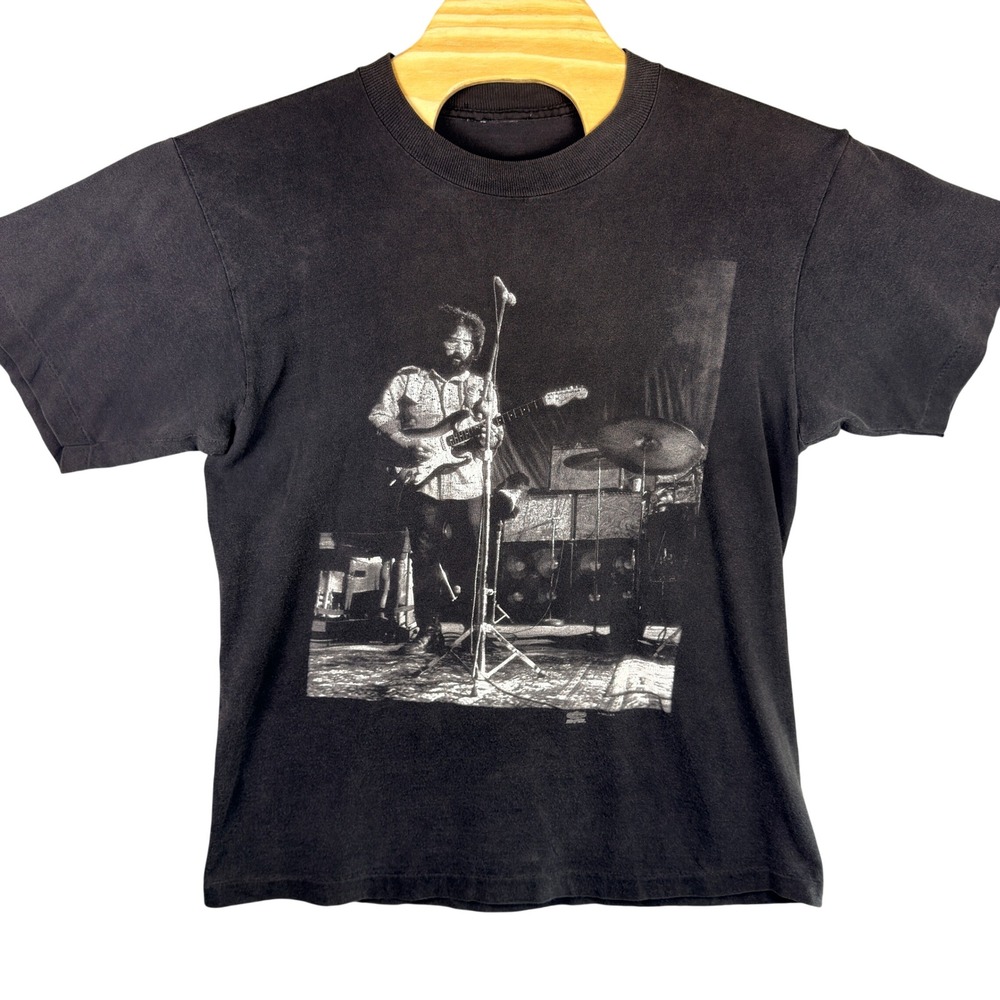 VINTAGE 90s Jerry Garcia Band T Shirt Mens XL Black Winterland Grateful Dead